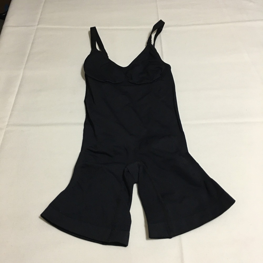 Cali Curves Colombian Fajas Bodysuit Women Medium/Large Black Butt Lifter Shaper